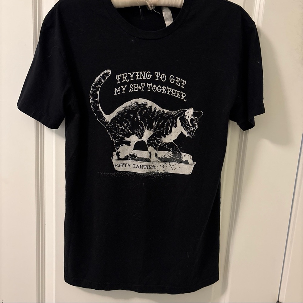 Next Level Apparel Black Cat Humor Tee